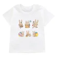 thumbnail image 3 of Nueva camiseta de algodón con diseño de huevos de Pascua para niños y hermanos, ropa para niños con bonito conejito, camiseta para bebé niño o niña, 3 of 5
