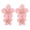 Pink, variant on HUANLEDASH 1 Pair Drop Earrings Double Layer Plumeria Flower Shape Dangling Earrings Women Stud Earring Jewelry Accessories