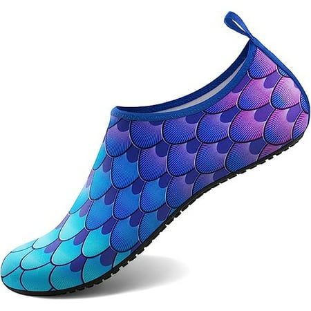 

DeRong Water Shoes for Women Men Aqua Socks Beach Pool Slip-On Barefoot Quick-Dry Vacation Cruise Accessories for Yoga Kayak Sports