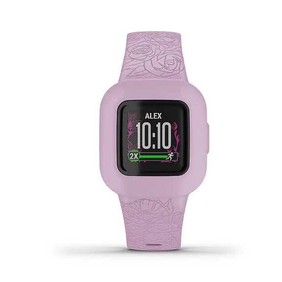 Garmin vivofit jr. 3, Fitness Tracker for Kids, Swim-Friendly, -Lilac Floral (Sold without manufacturer warranty)