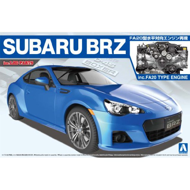 12 Motor con 1/24 El mejor coche Serie GT No104 SUBARU BRZ Model Rectifier Corp-Aoshima 4905083007617