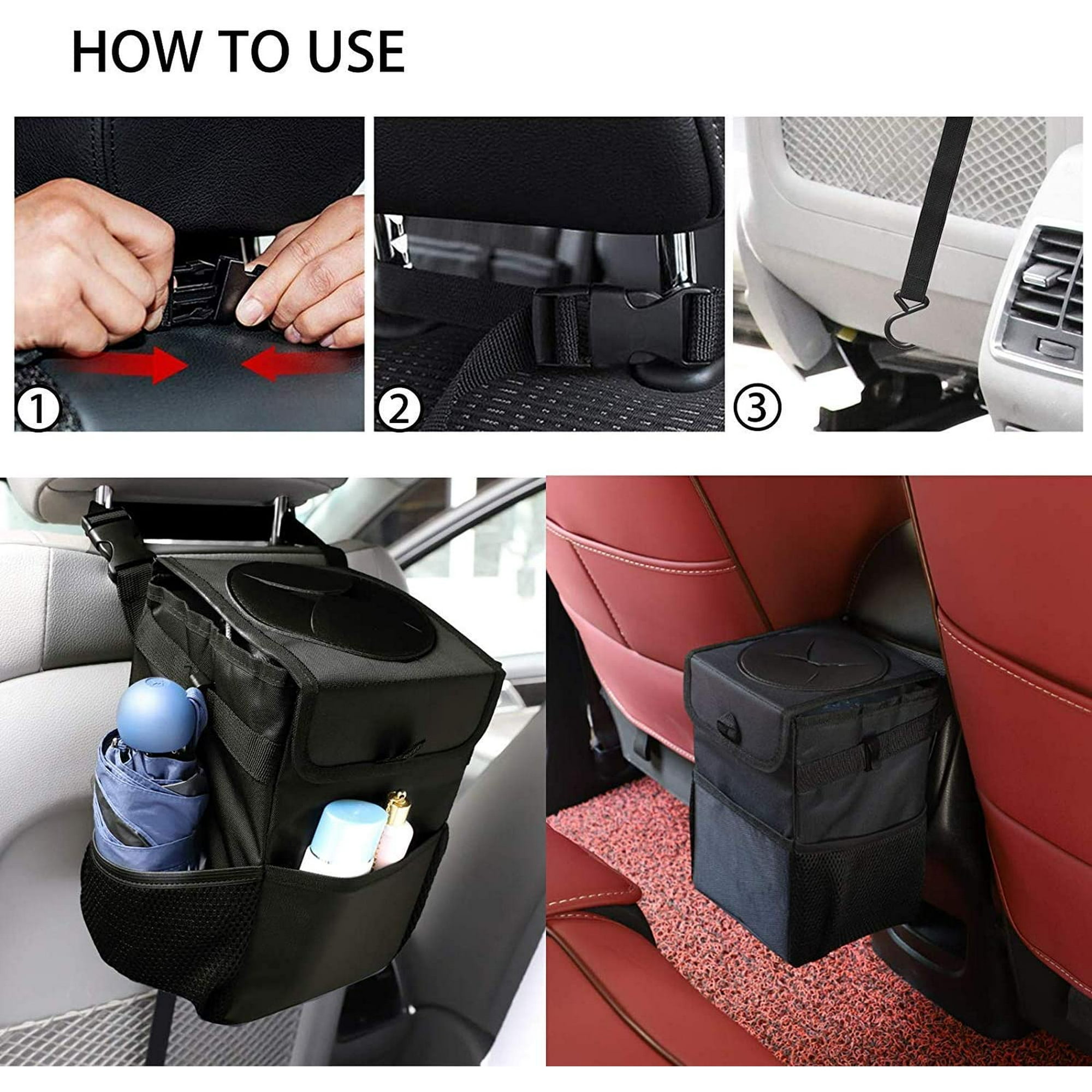 Mini Poubelle Voiture Poubelle Voiture Strass - Mini Avec Couvercle étanche Poubelle Voiture Interieur