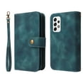 thumbnail image 7 of ELEHOLD for Samsung Galaxy A53 5G Flip Leather Wallet Case with Card Holders Kickstand Magnetic Clasp Lanyard Shoulder Strap Shockproof Protective Case,Blue, 7 of 7