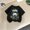 Black, variant on Amidoa Girls Short Sleeve Crewneck Summer Graphic T Shirts Casual Cotton Kids Tops Black Size 10