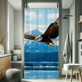 thumbnail image 2 of RKSupls Wildlife Eagle Shower Curtain, Valentine's Day Waterproof Shower Curtain with Hooks for Home Bathtub Bathroom Decor Washable Fabric Curtains,90x180cm, 2 of 6
