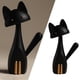 thumbnail image 3 of Estatua de gato, decoración interior, adorno de escultura para sala de , io, decoración artística, decoración de escritorio de oficina, Negro L Soledad Figuras de gato, 3 of 10