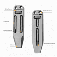 thumbnail image 4 of TC4 Titanium Alloy Multi-Function Pry Bar Corkscrew Screwdriver Mini Wrench Crowbar Pocket Tool Pendant, 4 of 10