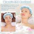 thumbnail image 4 of Spa Headband for Washing Face Wristband Set Sponge Makeup Skin Care Terry Cloth Bubble Soft Get Ready Hairband Women Girls Puffy Padded Headwear Non Slip Thick Hair Accessory, 4 of 8