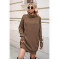 thumbnail image 2 of LAICAIW Robe Chandail Longue Ample à Col Roulé Oversize pour Femmes, 2 of 7