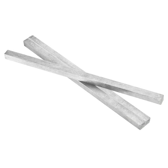 Uxcell 3 Pcs Steel Bar, 1/2" Height x 1/2" Width x 12" Length Square Steel Key Stock Cold-Drawn Steel Bars Precision Key Stock Square Steel Bar