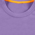 thumbnail image 5 of Miluxas Girls Solid Color 2 Piece Outfits Short Sleeve T Shirts Sport Pants Matching Lounge Set Purple 2-3 Years, 5 of 8