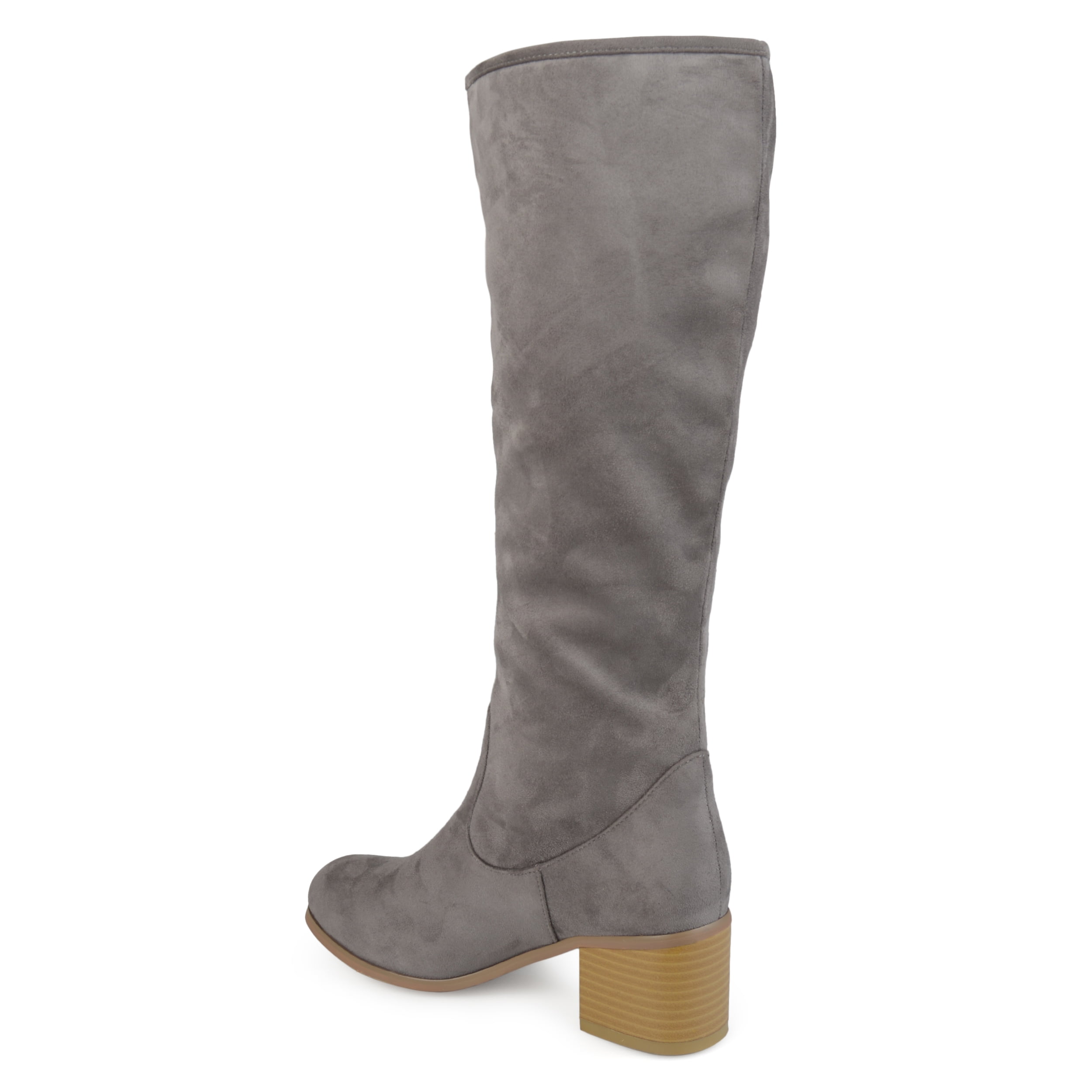 Journee Womens Sanora Stacked Heel Riding Boots