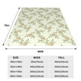 thumbnail image 3 of Pofeuu Rose Darkseagreen Color Background Print Ultra-Soft Micro Fleece Blanket,for Bed Or Sofa,All Season Throw Blankets Flannel Blanket-50"x40", 3 of 7