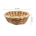 thumbnail image 2 of BRIGHTFUFU 6 Pcs Bamboo Bread Basket Round Wicker Holder For Kitchen Display Decor, 2 of 6