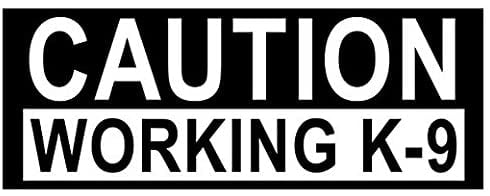 Caution Working K9 Dog Vinyl Decal Window Sticker Car Truck Bumper 