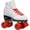 White; Red, variant on Epic Classic Black Quad Roller Skates