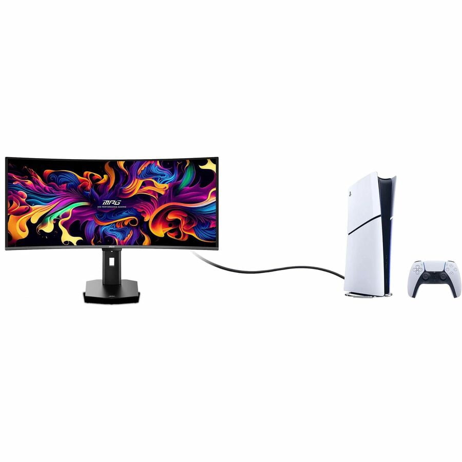 MSI MPG 341CQR QD-OLED X36, MPG341CQRQDOLEDX36, Gaming Monitor, 34" UWQHD 360Hz QD-OLED, AMD FreeSync, HDMI, DisplayPort