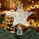 thumbnail image 1 of Adornos navideños, adornos navideños, regalos navideños, adorno para copa de árbol con luz, luz navideña para decorar el árbol de Navidad, adorno para copa de árbol de Navidad, sombrero de copa de hie, 1 of 6
