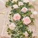 thumbnail image 4 of Artificial Rose Vine Garland | Simulated Flower Decoration with Green Leaves | 67 Inch Faux Floral Vines for Wedding, Tabletop, Door, Staircase, Wall, Garden, Office Decor | 1 Piece, 4 of 6