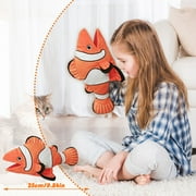 Shark Hand Puppets Shark Plush Puppets,9 Realistic Shark Stuffed Animal Puppets for Kids Shark Puppet for Adults with Movable Mouth
