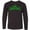 AB-Black, variant on Inktastic St. Patrick's Day Clovers in Plaid Long Sleeve Youth T-Shirt