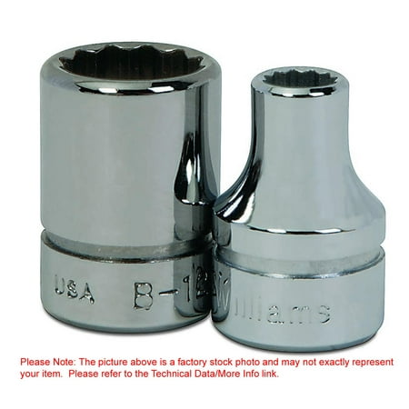 

1-5/16 x 1/2 Drive 6 Point Deep Supertorque™ Socket Black Industrial Finish. Suitable For Impact Use. Williams® USA # JHW14-642