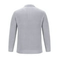 thumbnail image 4 of Iugvhana Stand-Up Collar Sweaters for Men Daily Casual Pullover Rib Design Knitted Slim Fit Lightweight Long Sleeve Sweater Gray XL, 4 of 5
