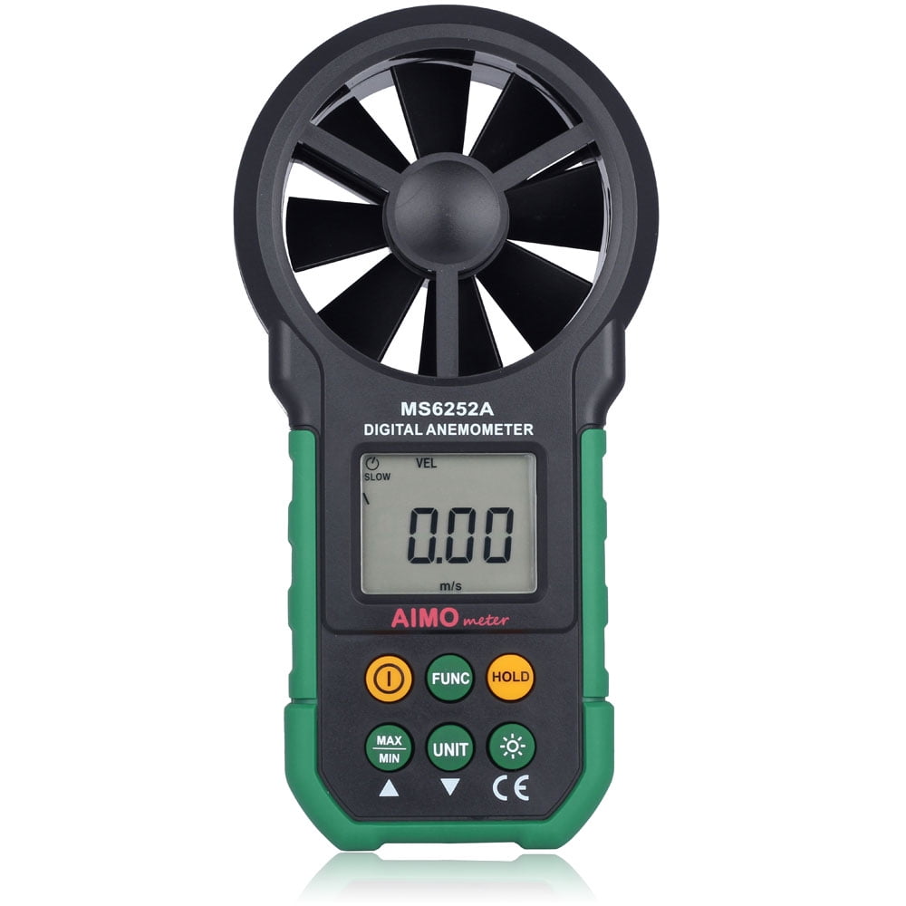 Zimtown AIMOMETER MS6252A Digital Anemometer Wind Speed Air Flow Volume Velocity Meter by