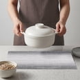 thumbnail image 4 of Placemats 6 Pack Rectangle Plastic Placemats for Table Decor Washable Heat Resistant Table Placemats Wipeable Table Mat Black Gray 17.7x11.8inch, 4 of 6