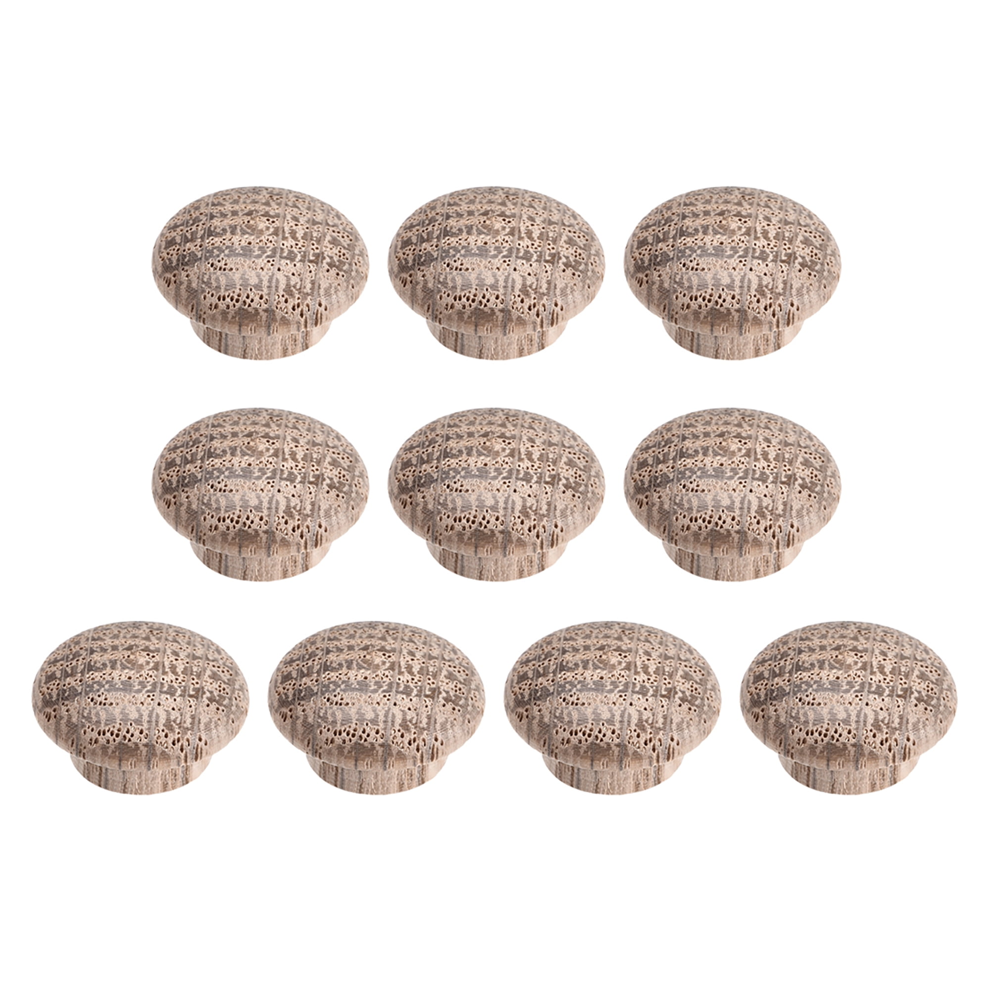 Wood Button Plugs 0.4 Inch Oak Screw Hole Furniture Plugs 10Pcs