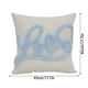 thumbnail image 3 of Funda de almohada bordada con corazón para el Día de San Valentín | Funda decorativa para cojín | Funda de cojín de poliéster lavable a máquina, 3 of 6