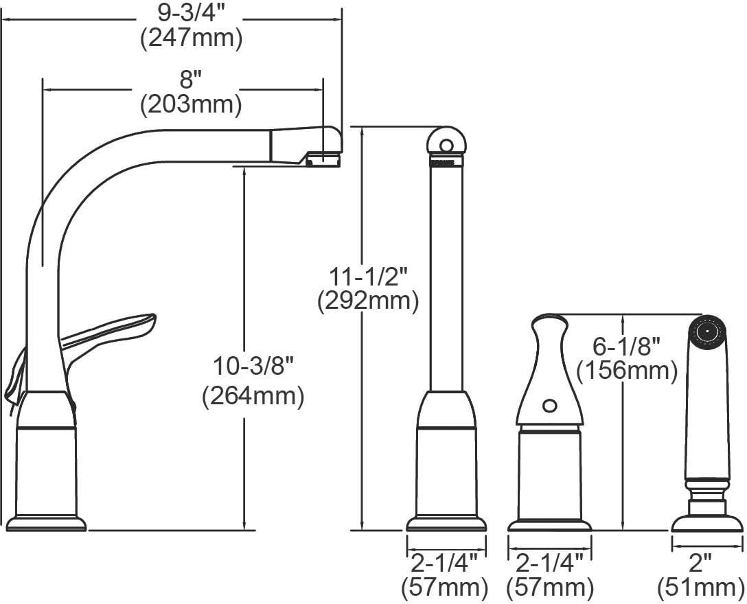 Elkay Brass Single Lever Everyday Kitchen Faucet