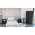 thumbnail image 3 of Newboti Furniture 3 Piece Bedroom Set, Cartagena Armoire & 2 Omaha Nightstands, Black 43595, 3 of 9