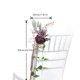 thumbnail image 3 of (17075 Blanco) Luz natural Estilo de lujo Boda Decoración del lugar al aire libre Silla Respaldo Flores, 3 of 14