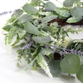 thumbnail image 5 of SAFAVIEH Faux 22 Inch Eucalyptus Leaf & Fennel Wreath, Green, 5 of 7