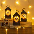 thumbnail image 4 of Riwcyla LEDs Pumkins Design Handheld Lantern Night Decorative Beside Constant Bright Effects Cell Powered Operated Warm White for Halloweens Festival Home Party Decoration Deco Theme Restaurant Gi, 4 of 6
