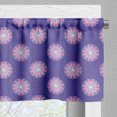 thumbnail image 3 of Ambesonne Abstract Valance Pack of 2, Pastel Soft Floral Mandala, 42"X18", Pale Pink and Pink, 3 of 5
