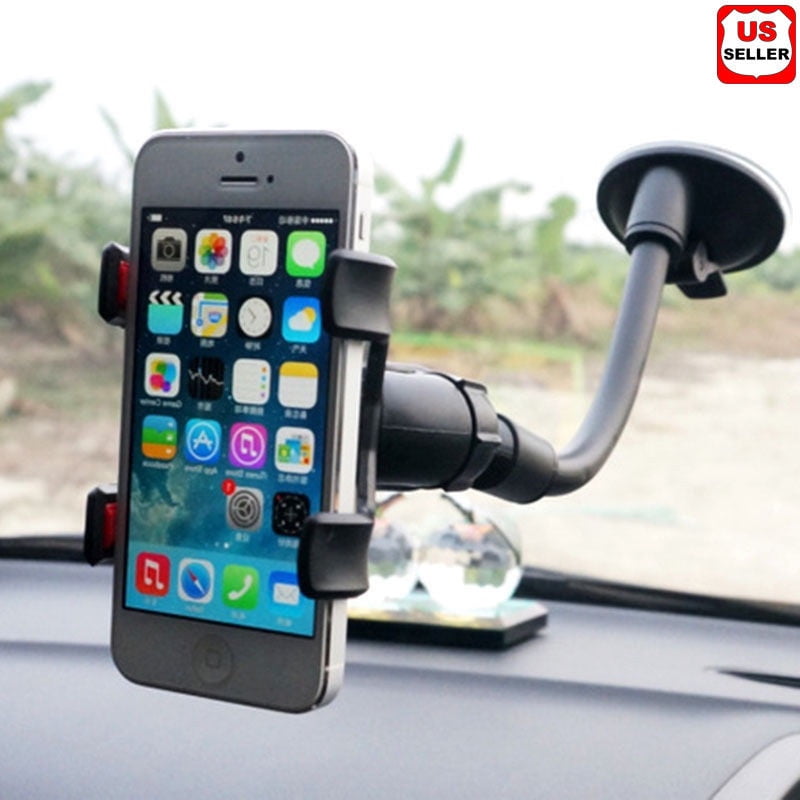 Universal Car Windshield Mount 360 Rotation Cell Phone GPS Cradle Holder 