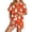 R219-Orange, variant on RMGVDSD Women's Halloween Pajama Sets Cute Print Pajamas Shorts Set, 2 Piece Button Down Loungewear, Short Sleeve Sleepwear Nightwear Relaxed Fit Home Clothes