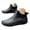 Black, variant on Women's Men's Low Top Rain Boots Waterproof Rubber Wide Toe Slip on Deck Garden Shoes for Boating Camping Farming Outdoor Work (7,Yellow)