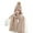 Khaki, variant on successthop Warm Womens Beanie Hats 3 Piece Knit Fuzzball Keep Warm Earflaps Winter Solid Ladies Cold Weather Fall Scarf