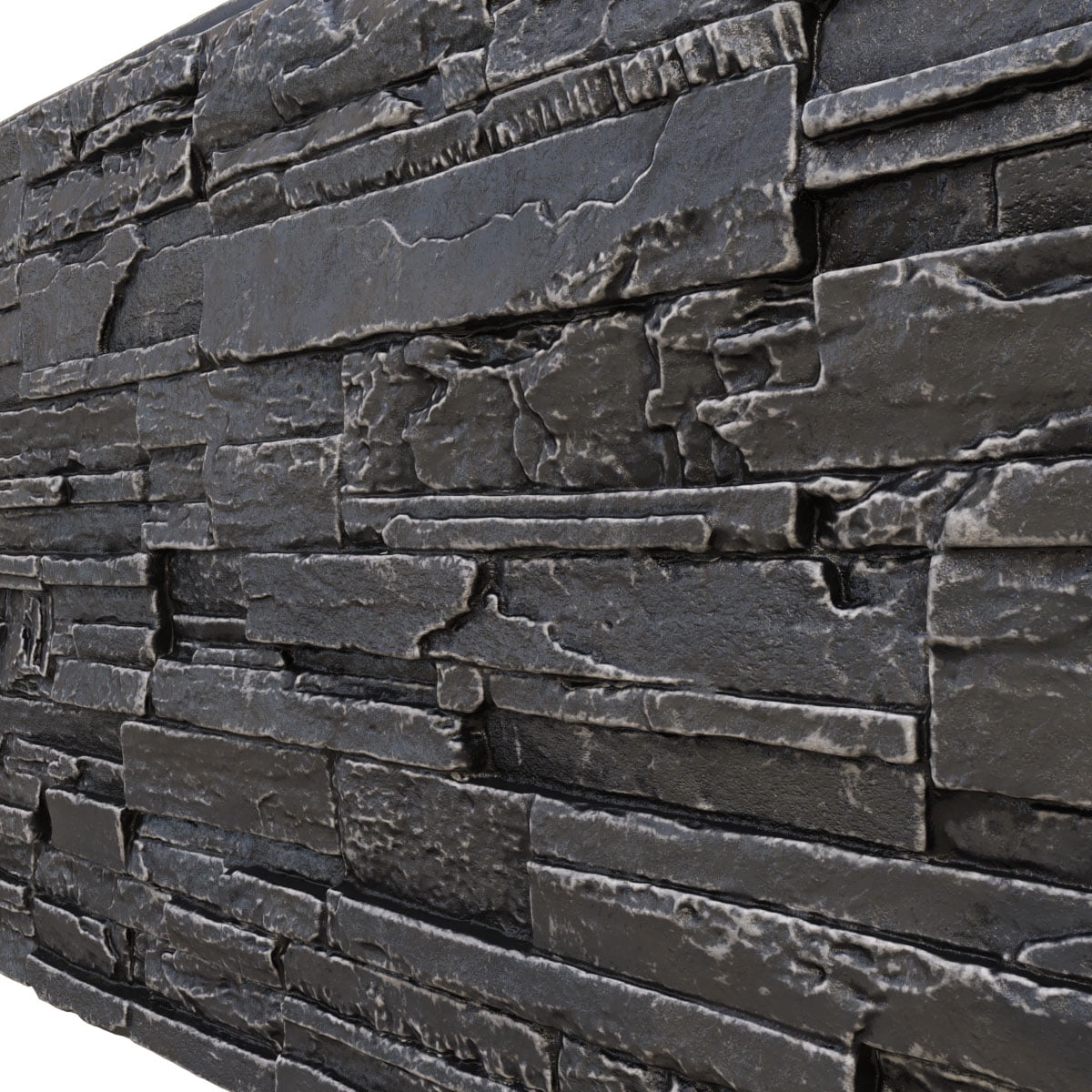 Ekena Millwork EverStone Faux Stone Siding, Dark River, 48"