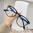 thumbnail image 2 of TNOBHG Transparent Full-frame Glasses Blue Light Blocking Glasses Unisex View Strong Hinge Smooth Transparent with Brim Eye Protection Bluelight Glasses, 2 of 8