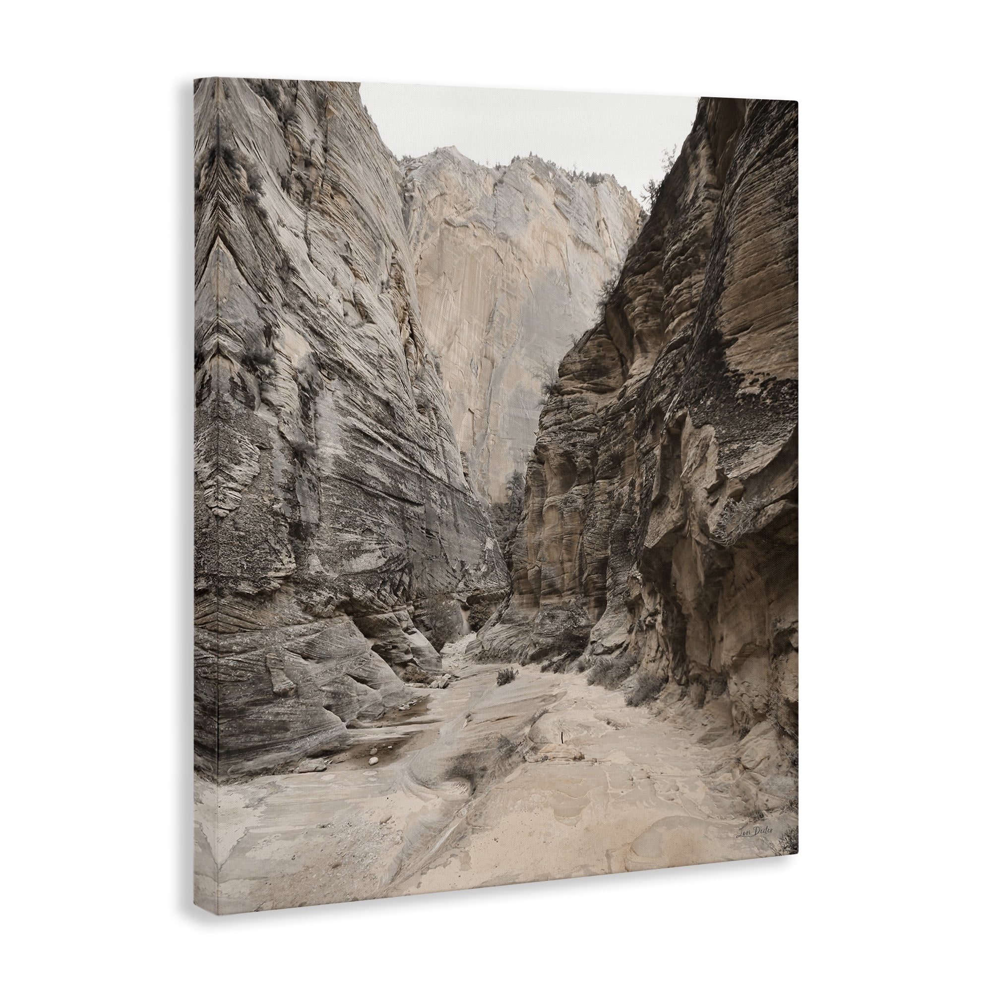 Stupell Industries Looming Sandy Cliffs Landscape Photography Gallery Wrapped Canvas Art Print Wall Art, 36 x 48