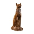 thumbnail image 3 of Figura de gato egipcio, recuerdo coleccionable para armarios, estanterías, escritorios y hogar. M, 3 of 7
