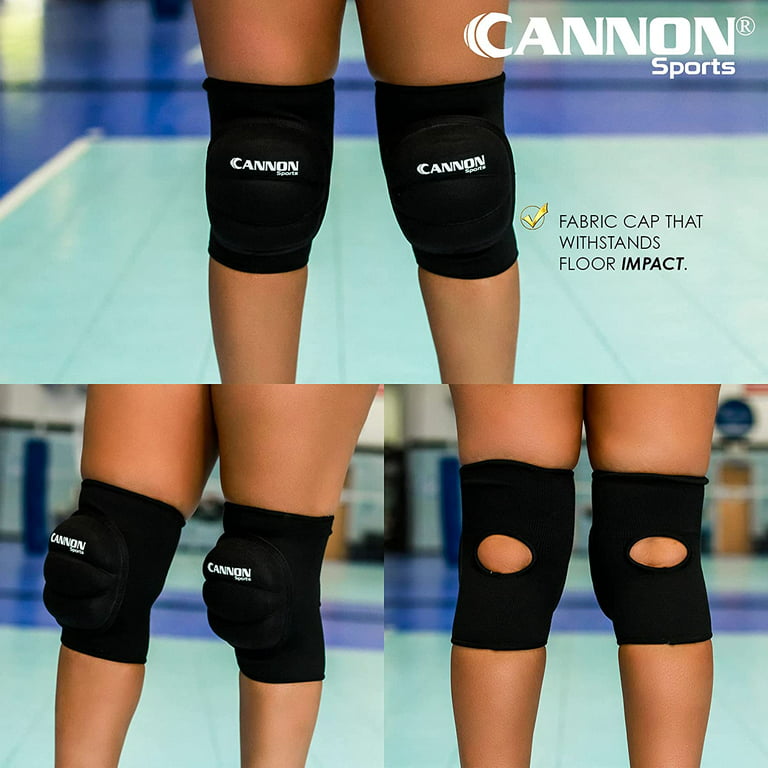 Cannon Sports Pro Series Knee Pads with Extra Support (White, Large)