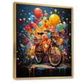 thumbnail image 2 of Designart "Bicycle Bold Rides Painting II" Bicycle Floater Framed Canvas Print, 2 of 7