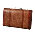 thumbnail image 4 of funtasica Vintage Suitcase Box Photo Props Organiser Case Suitcase Storage Box Decorative Brown L, 4 of 9