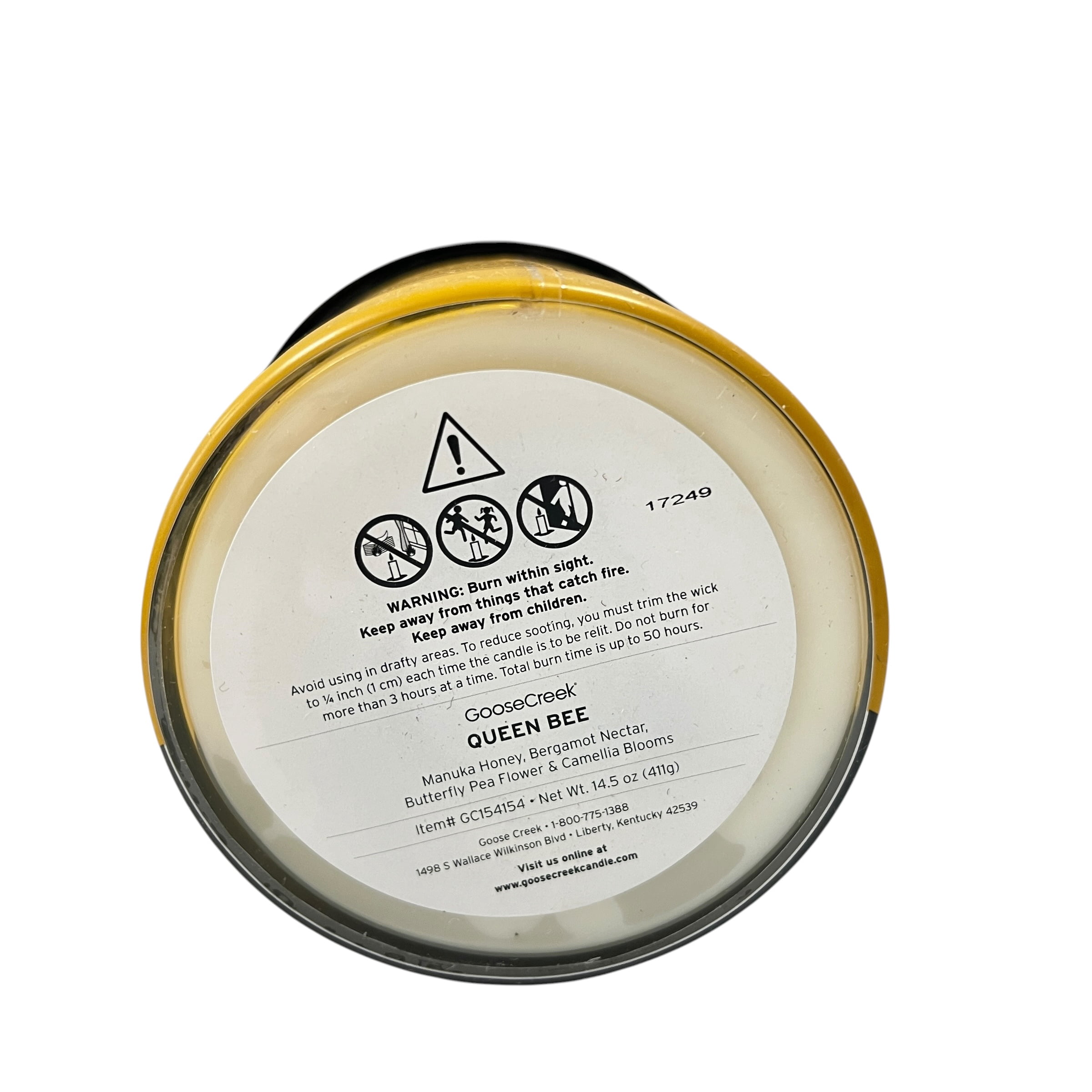 Goose Creek Queen Bee Scented 3 Wick Candle 14.5 oz