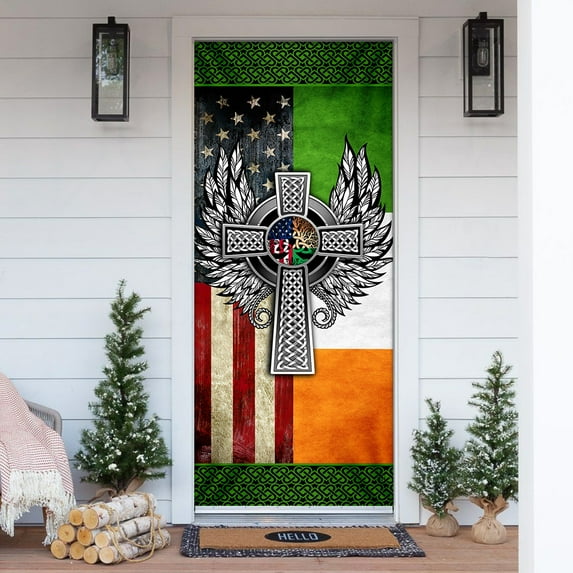 Irish Cross Door Cover - 32"x80"